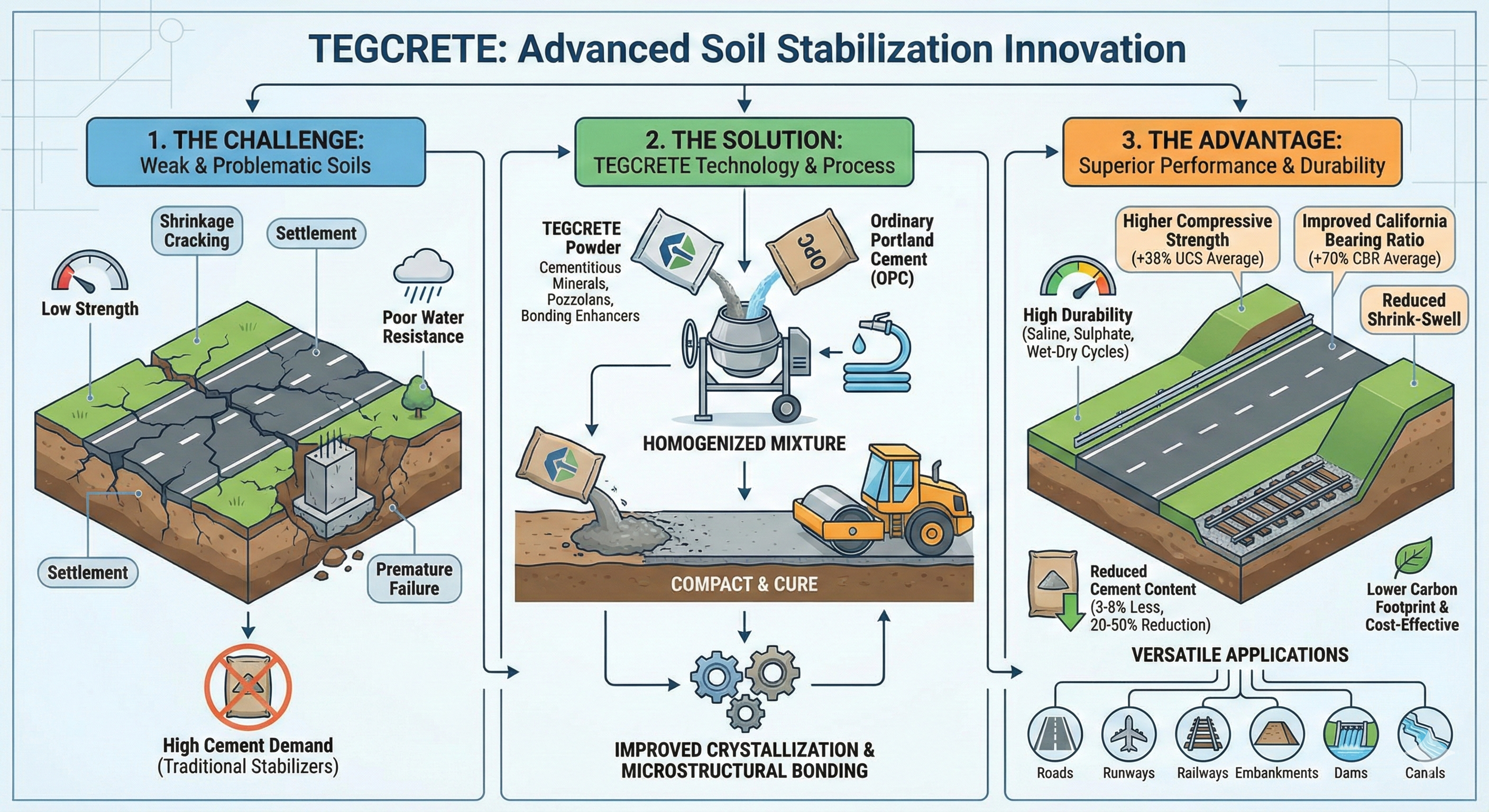 TEGCRETE Process: The Challenge, The Solution, and The Advantage